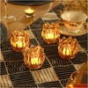GOLDEAL 12Pcs Gold Votive Candle Holders, Thick Glass Tea Light