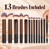 13-Piece Makeup Brush Set for Face & Eye Makeup –