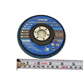 hoteche Lot of (20) Zirconia Blue Flap Disc Grinding wheel 4-1/2" x 7/8" 100 Grit