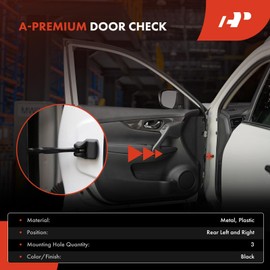 A-Premium 2PCS Rear Left and Right Door Check Strap Stopper Compatible with Nissan Altima 2002 2003 2004 2005 2006