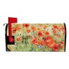 ALAZA Poppy Flowers Magnetic Mailbox Cover MailWraps Garden Yard Home