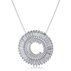 COTTVOTT A-Z Alphabet Pendant Necklaces Charms Women Initial Letter Chain Necklace 4 Colors