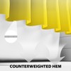 Ombre Yellow Shower Curtains for Bathroom Polyester Fabric Bathroom Curtain