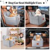 INDYBUD Dog Booster Car Seat for Dogs Under 35lbs,Two Puppy