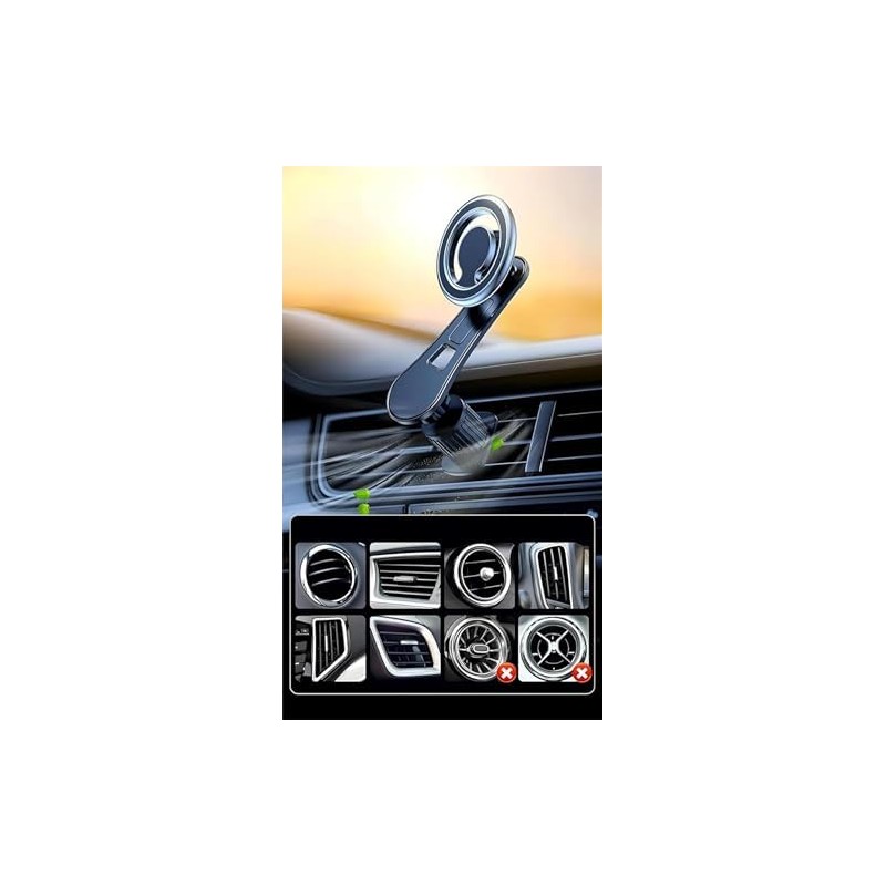 Soporte de coche mejorado para teléfono de coche, soporte magnético