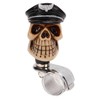 Skull Shape Steering Wheel Spinner 3cm Diameter Metal Resin Turn