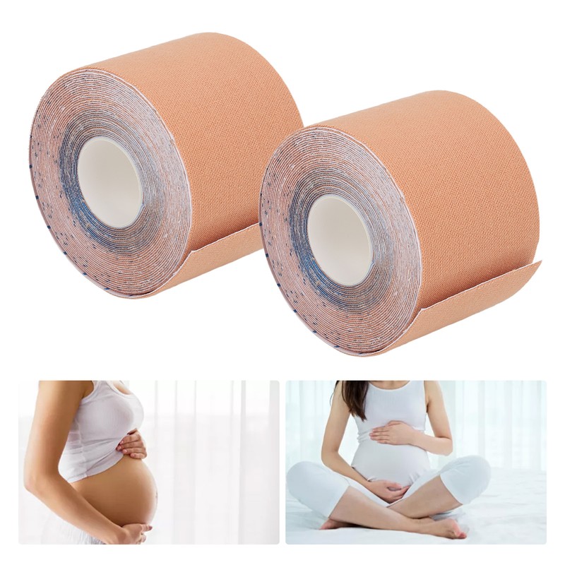 2 Rolls Maternity Belt Pregnancy Belly Support Band Elastic Brace