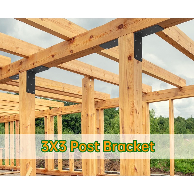 5x5“ Heavy Duty Shelf Brackets，L Brackets for Shelves Fence Pergola