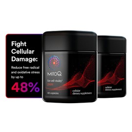MitoQ Advanced CoQ10 Ubiquinol Suplemento Antioxidante Apoyo para Mitocondria, Salud Orgánica, Envejecimiento Saludable y Energía Celular (120 cápsulas vegetales)