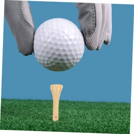 SUPVOX 50pcs Reusable Golf Ball Tees Bamboo Golf Spikes Replaceable Golf Tees Golf Accessory