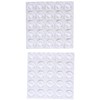 Wake Sangyo CN-1009 Soft Cushion, Transparent, Round 0.5 inches (12.7