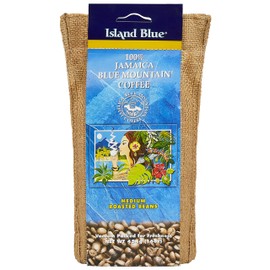 Island Blue 100% Jamaica Blue Mountain Whole Beans Coffee (16oz)