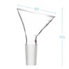 stonylab Glass Oblique Funnel, 60 Offset Borosilicate Glass Powder Funnel