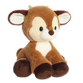 Aurora® Festive Holiday Dashing Reindeer™ Stuffed Animal - Seasonal Cheer - Heartwarming Gifts - Brown 16 Inches
