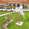 Rabbit Jump Bar Toys Bunny Agility Equipment Set Wooden Rabbit
