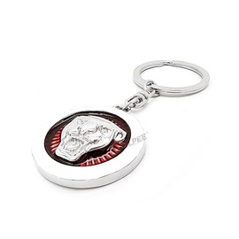 AULPEE Alloyed Car Keychain 3D Metal Key Chain Gifts for Women and Men Keyring Universal Size (JG Red)
