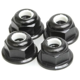 Schumacher Racing U2812 M4 Nyloc Wheel Nut - Black Alloy pk4