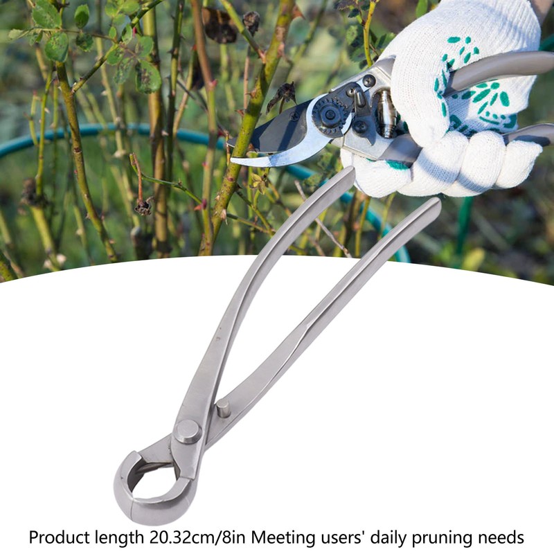 Concave Cutter Chromium Alloy Silver Bonsai Concave Branch Cutter Durable