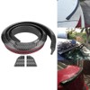 1.5m/4.9ft Carbon Fiber Soft Rubber Car Rear Roof Trunk Spoiler