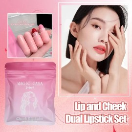 Set De 12 Labiales En Cápsula - Multiusos, Mate Duradero
