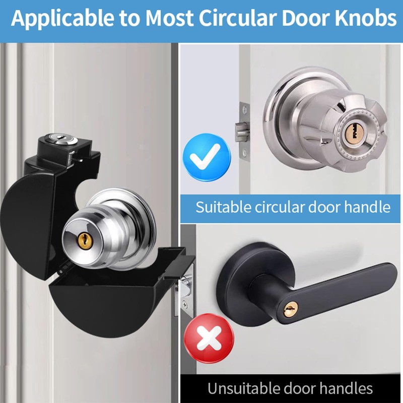 Child Proof Door Knob Cover Lock for Dementia Elderly Safety