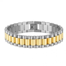 BOCHYHD Titanium Steel Germanium Bracelet 10MM Slim Gold 2ea