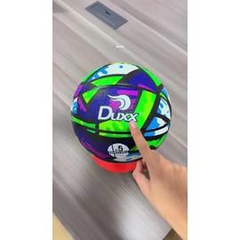 Balón De Basquetbol Flow Duxx 3 Hule Flow Azules