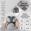 Movibrace Posture Corrector Back Support Brace, Adjustable Shoulder Support, Black
