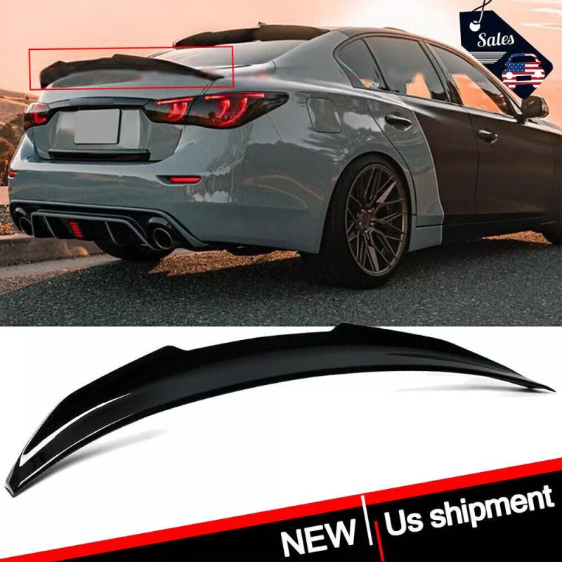Geartronics High Kick Duckbill Trunk Spoiler For Infiniti Q50 14-21