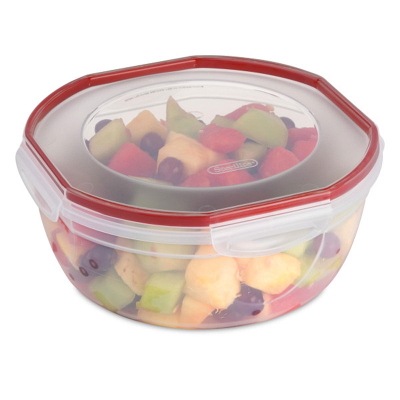 Sterilite Ultra-Seal 4.7 Qt Bowl, Large Airtight Food Storage Container,