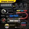 Wireless 6 Gang Switch Panel LED Light Bar Circuit Control