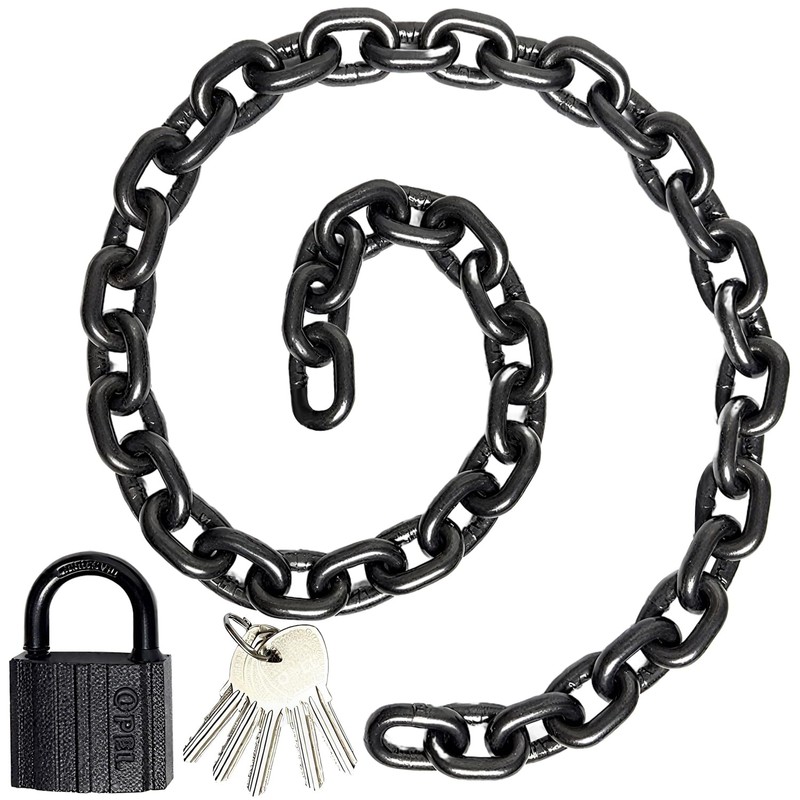 VNAKER G80 Mn Steel Chain Lock, Heavy-Duty Anti-Theft Chain Lock