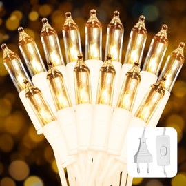 Ciskotu Ciskotu fairy lights Christmas tree warm white, 6.6 m 35 lights fairy lights Christmas tree indoor IP44 waterproof with plug, suitable for Christmas decoration, Christmas tree lighting, room decoration