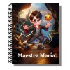 Agenda Escolar 26-27 Personalizada Maestra 2025 2026 17x21