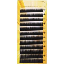 Realzador de Cejas Postizas, Cejas Individuales Suaves y Curvas para Extensión de, 12 Piezas de Color Negro Mezclado para Maquillaje de Fiesta