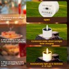 HL Solar Tea Lights Outdoor Waterproof, 6PCS Flickering Flameless Candles,