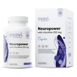 Osavi Neuropower with Citicoline 250 mg – 60 Vegan Capsules | Supports Nervous System & Psychological Health | Includes Cognizin® Citicoline, L–Theanine, Coenzyme Q10, B6 & B12 for Mental Clarity