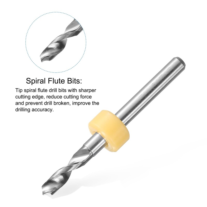 sourcing map PCB Drill Bits 2.9mm Tungsten Carbide Rotary Tool