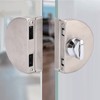 Glass Door Lock 97x65mm Split Type Brushed Polished Surface Replacement