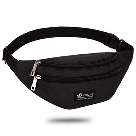 LEBEXY Bauchtasche Herren | Gürteltasche Damen | Hüfttasche Schwarz | Brusttasche Wasserdicht | Wasserdicht Laufgürtel | Handytasche Sport Geldgürtel Wandern