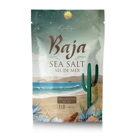 Baja Sea Salt 1lb Fine Ground - Baja Organic Salt Packed with 90 Minerals Helping You Stay Hydrated And Improve Electrolyte Balance- 100% Unrefined- Vegan- GMO-free - Paleo - (1lb)