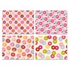 Jajajuegos Donut Wrapping Paper - 12 Sheets Pink Christmas Santa