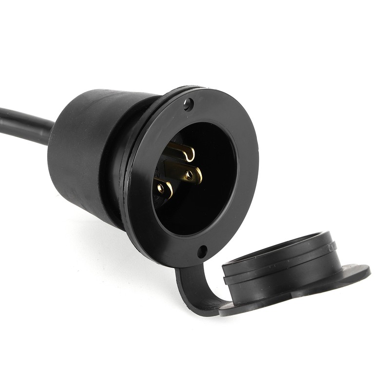 15A Power Inlet Port Plug with Integrated 20in Extension Cord