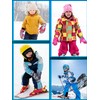 Bencailor 6 Pairs Kids Winter Gloves Waterproof Snow Ski Gloves