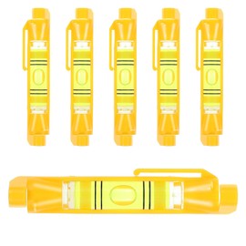 5PCS String Line Level Mini Hanging String Level Tools Bubble Spirit Post Level Measuring Layout Tools for Building Trades Bricklaying Tiling Engineering Surveying Metalworking(Yellow)