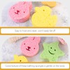 HOMSFOU Baby Bath Sponge, Skin Friendly Bath Scrubber for Newborn