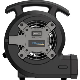 Lasko BlueDri Portable 1/8 HP Mini Multi-Purpose Air Mover Blower Utility Fan for Home, Carpet and Floor Drying, Black, BD-VP-15-BK, Medium