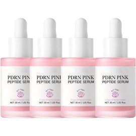 Pink Glow Serum con ADN y pptidos de salmn Suero facial iluminador de piel coreano para mujeres, tratamiento hidratante y humectante, mejora el tono desigual de la piel (4 piezas)