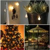Vigdur Solar String Lights Outdoor, 2 Packs 15ft Globe String