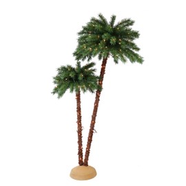 Puleo International 3.5 6 Foot Pre-Lit Artificial Palm Tree with 175 UL Lights